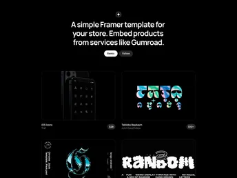 Gumroad Website Template screenshot