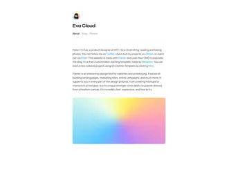 Personal Blog Website Template screenshot