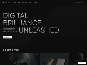 Koober - Creative Portfolio Website screenshot