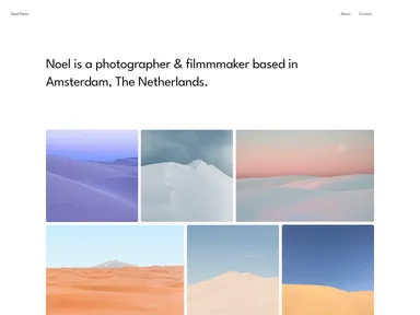 Minimal Photography Website Template screenshot