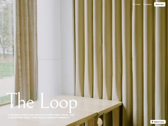 The Loop Restaurant Website Template screenshot