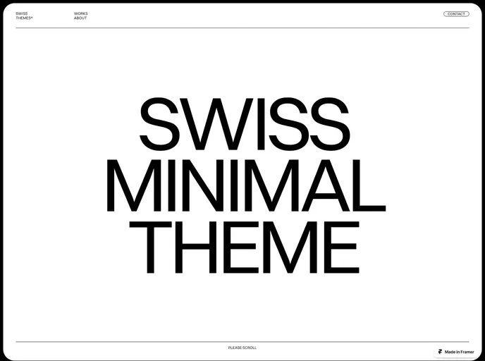 SwissMinimal screenshot