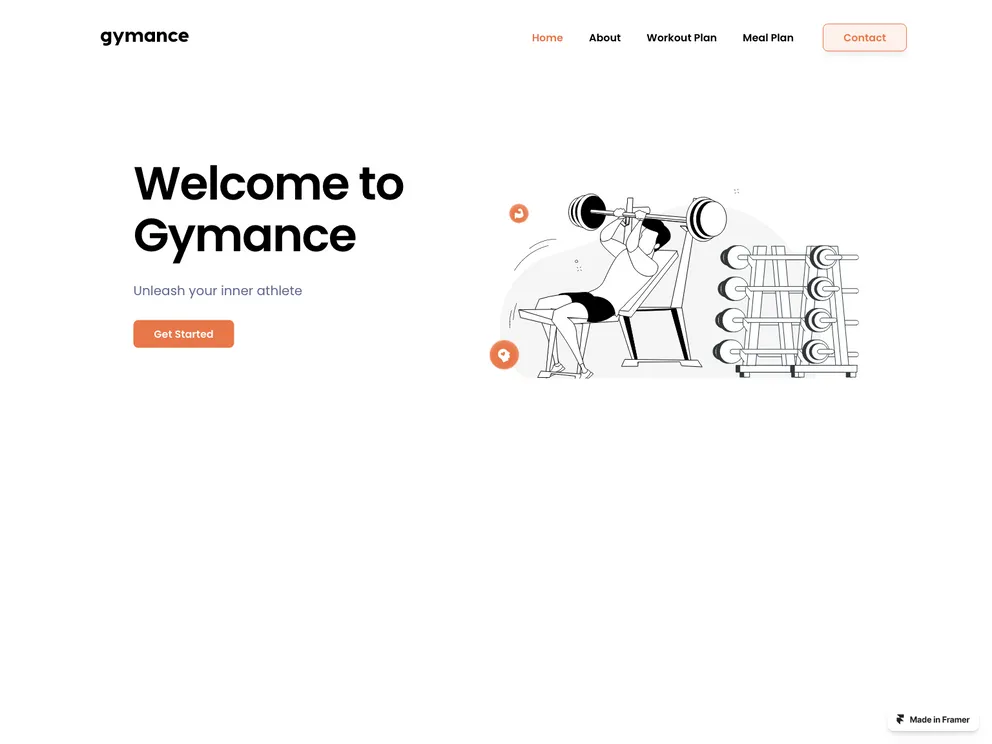 Gymance screenshot